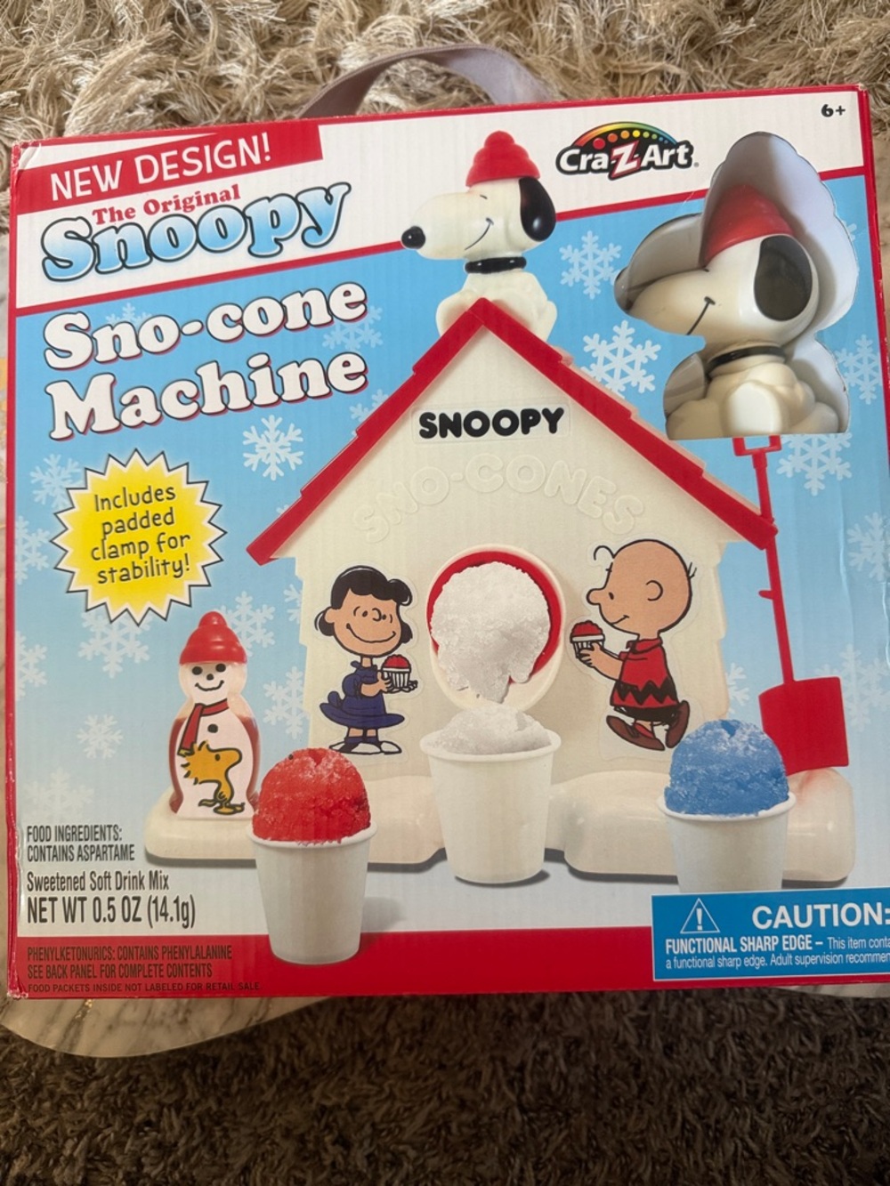Cra-Z-Art The Original Snoopy Sno-cone Machine - Red, White, Blue